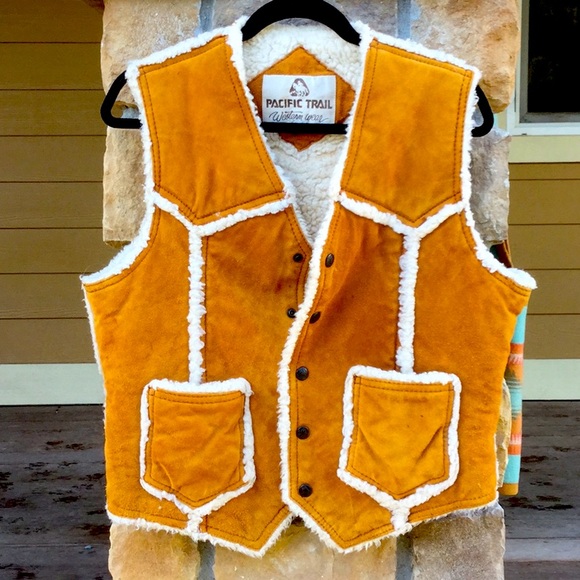 Pacific Trail Other - y2k Yellowstone Sherpa leather vest rodeo horse Western horse Coachella festival